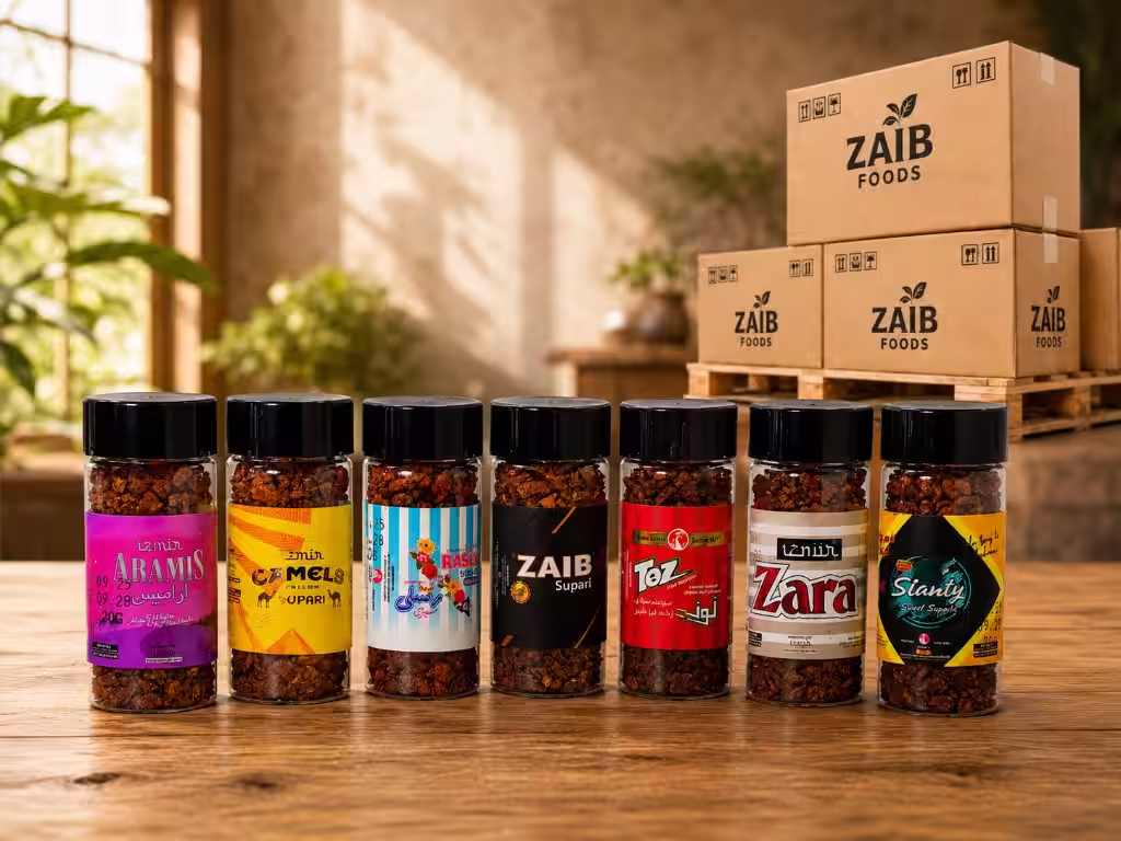 ZAIB FOODS export packaging and cartons