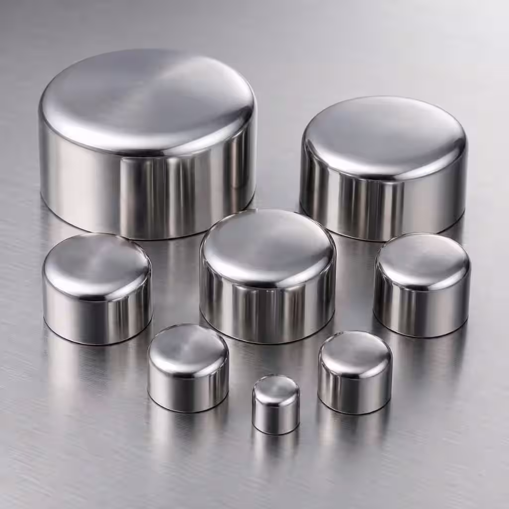 Stainless-steel end caps
